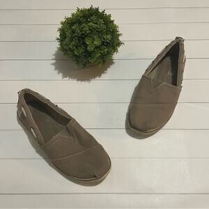 Bobs Sketchers Tan Brown Flats Loafers Comfort Shoes Women’s Size‎ 6